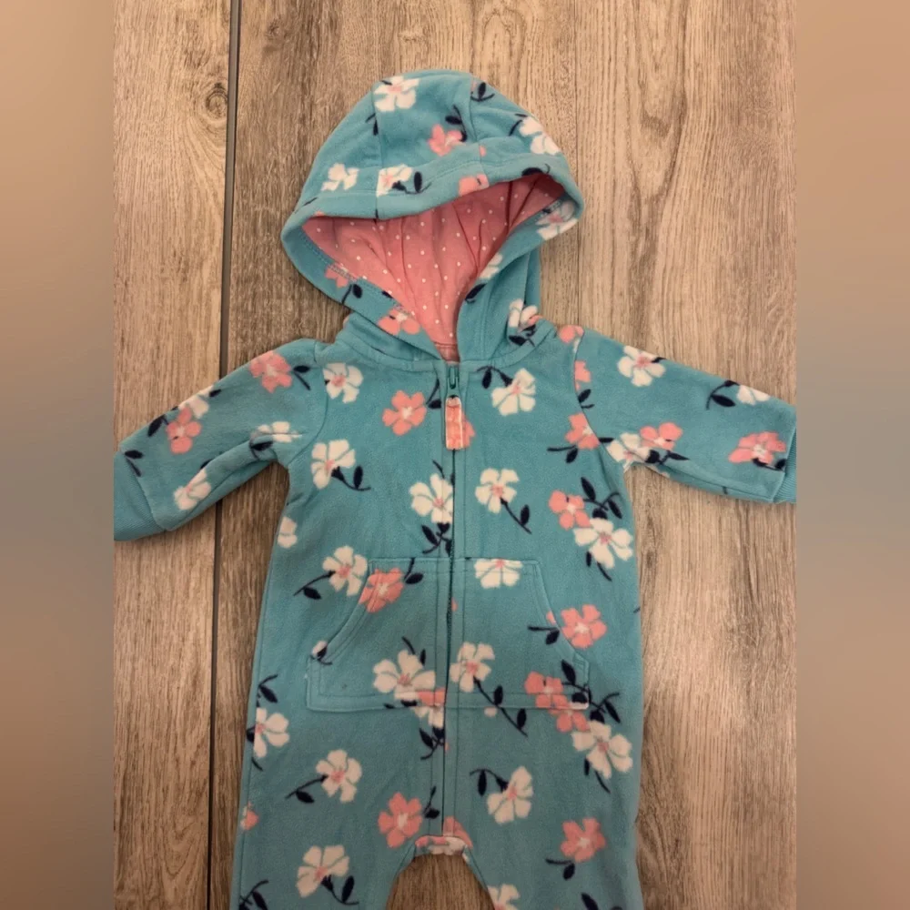 Floral Blue Kids One Piece